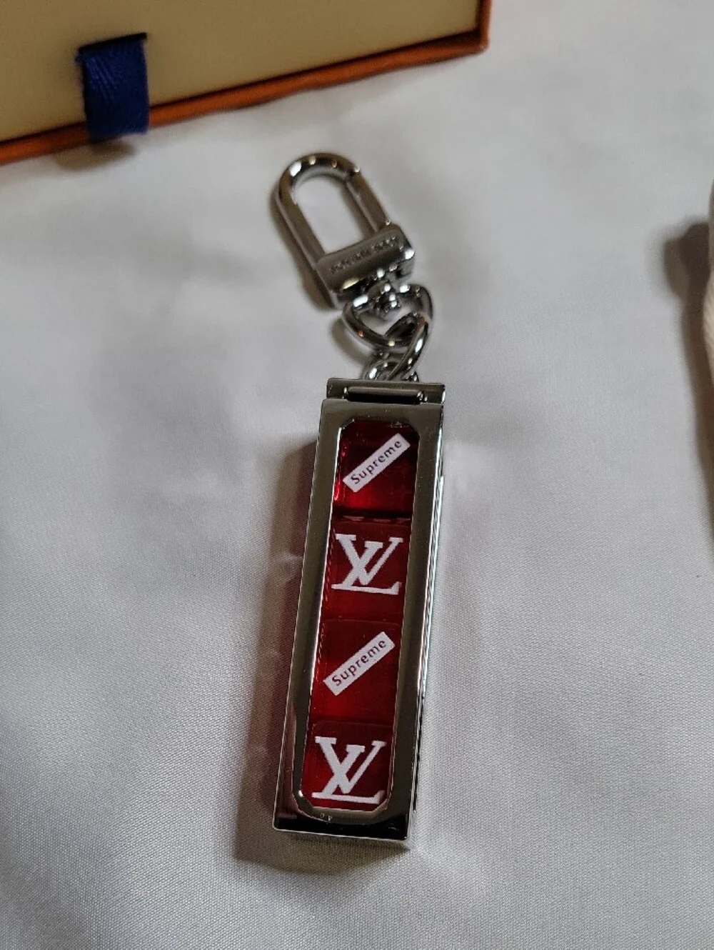 Louis Vuitton x Supreme Dice Key Chain